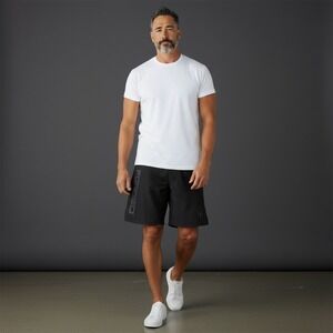 FORGED The American Grand Mens Black Athletic Gym Workout Shorts Size 34